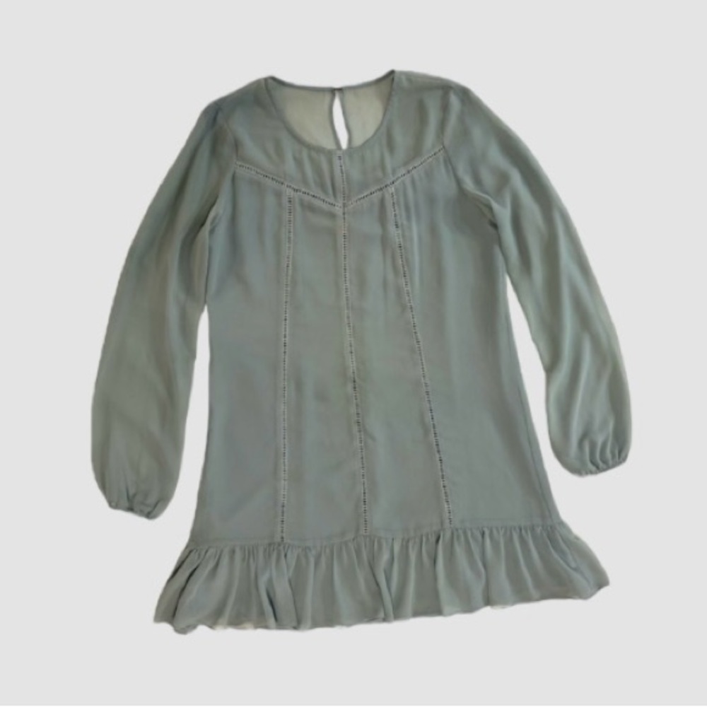 BCBGeneration Women’s Small Long Sleeve Sage Green Dress‎